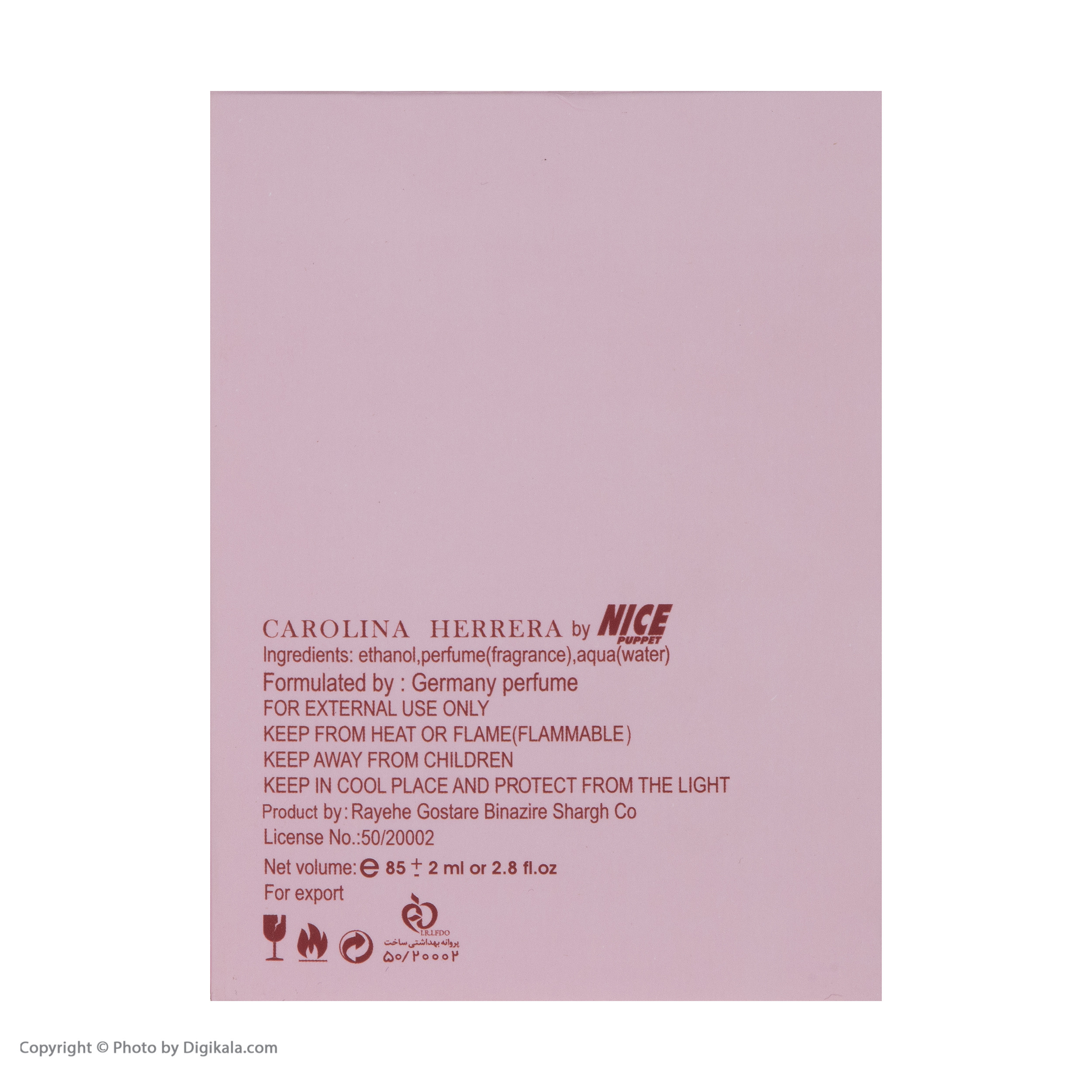 ادوپرفیوم زنانه نایس پاپت مدل 212 SEY حجم 85 میلی لیتر