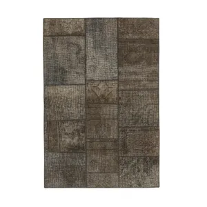  کلاژ فرش دستبافت یک ونیم متری مدل تکه دوزی کد 540946