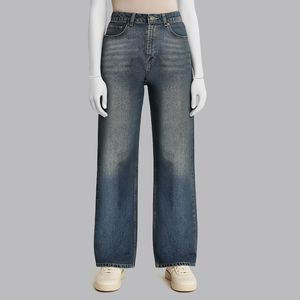 شلوار جین راسته زنانه ایزی دو مدل 465 رنگ آبی