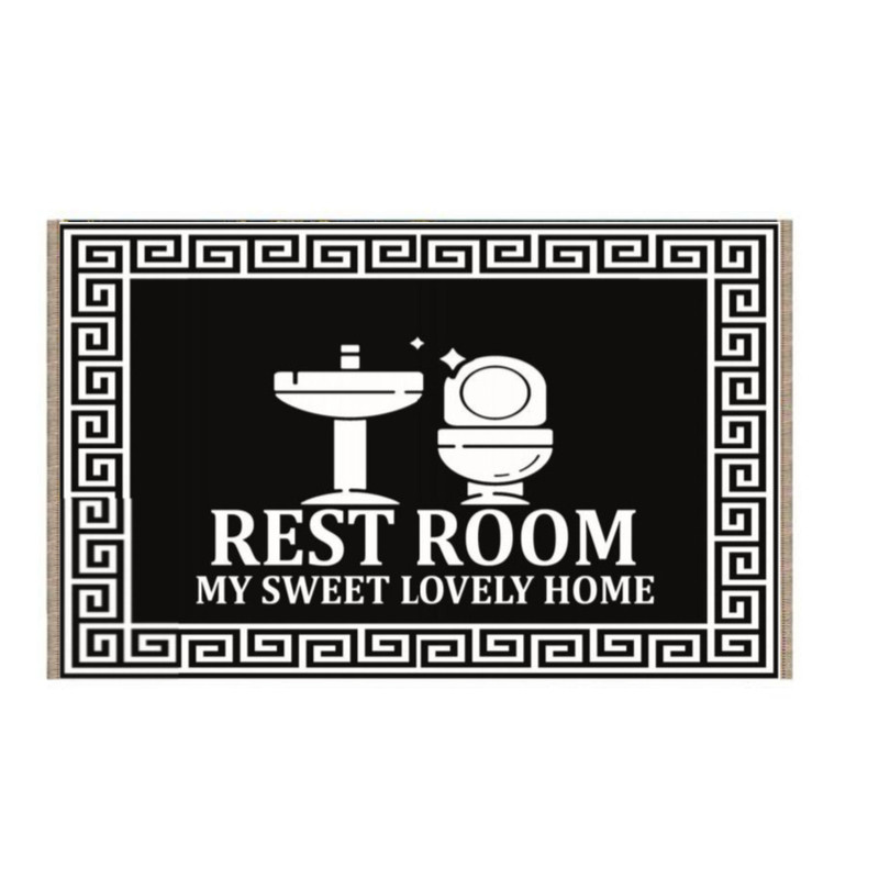 پادری طرح حمام وسرویس بهداشتی کد 45 سایز 50×80 سانتیمتر مجموعه دوعددی