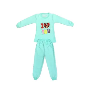 ست تی شرت و شلوار دخترانه مدل نیما کد 118