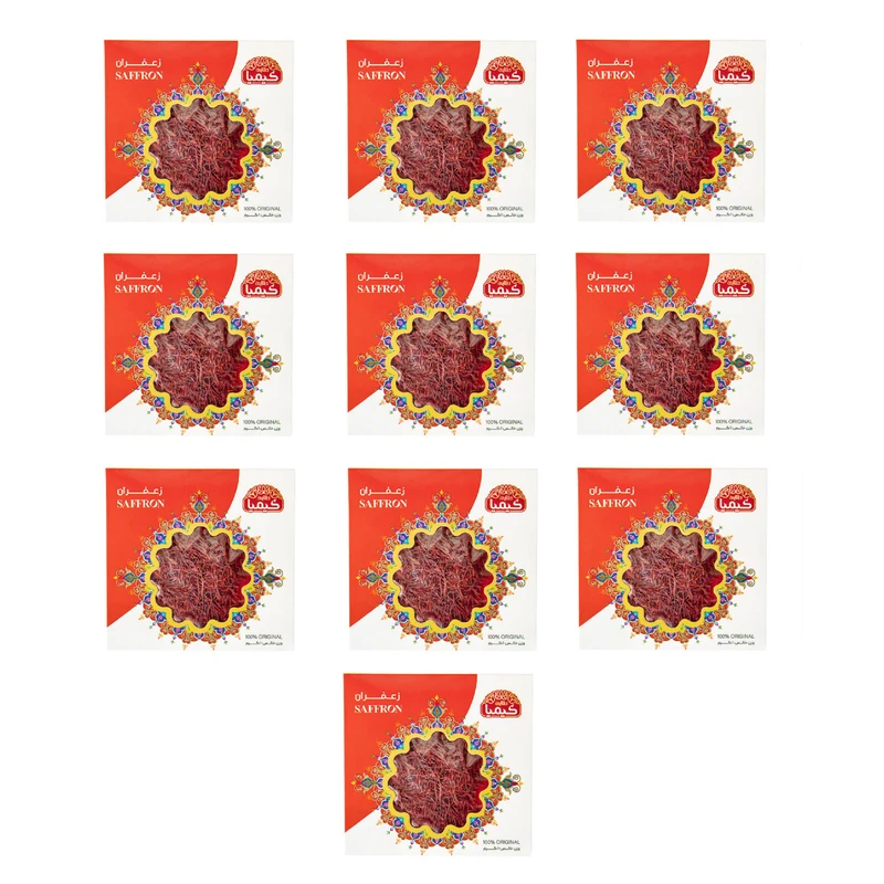 زعفران نگین کیمیا طلایی- یک گرم بسته 10 عددی