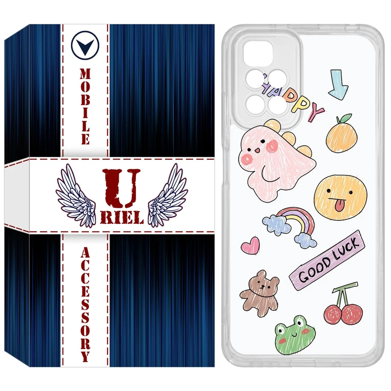 کاور یوریل مدل Clear کد 10 طرح نقاشی مناسب برای گوشی موبایل شیائومی Redmi 10 / 10 Prime