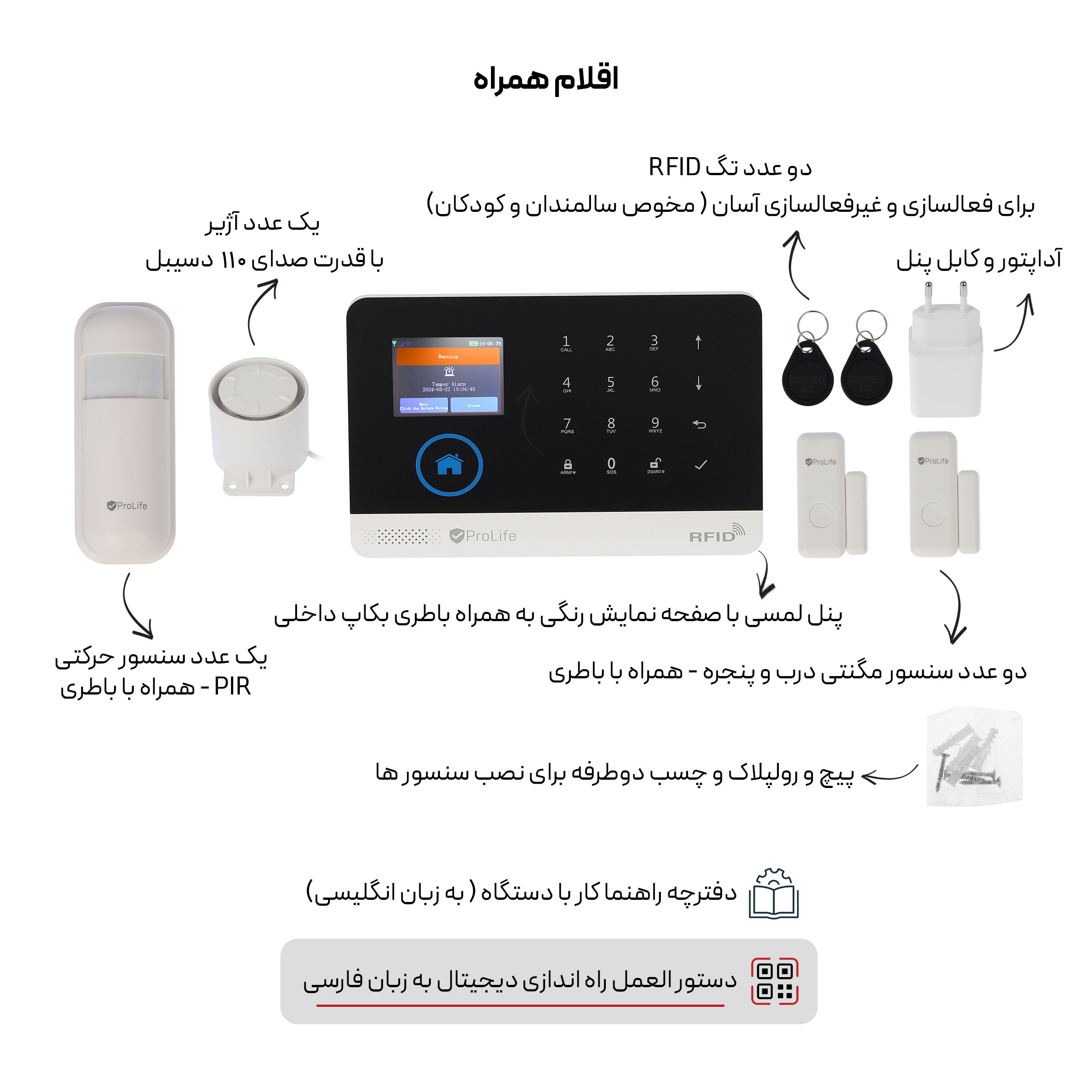 دزدگیر اماکن پرولایف مدل الفا