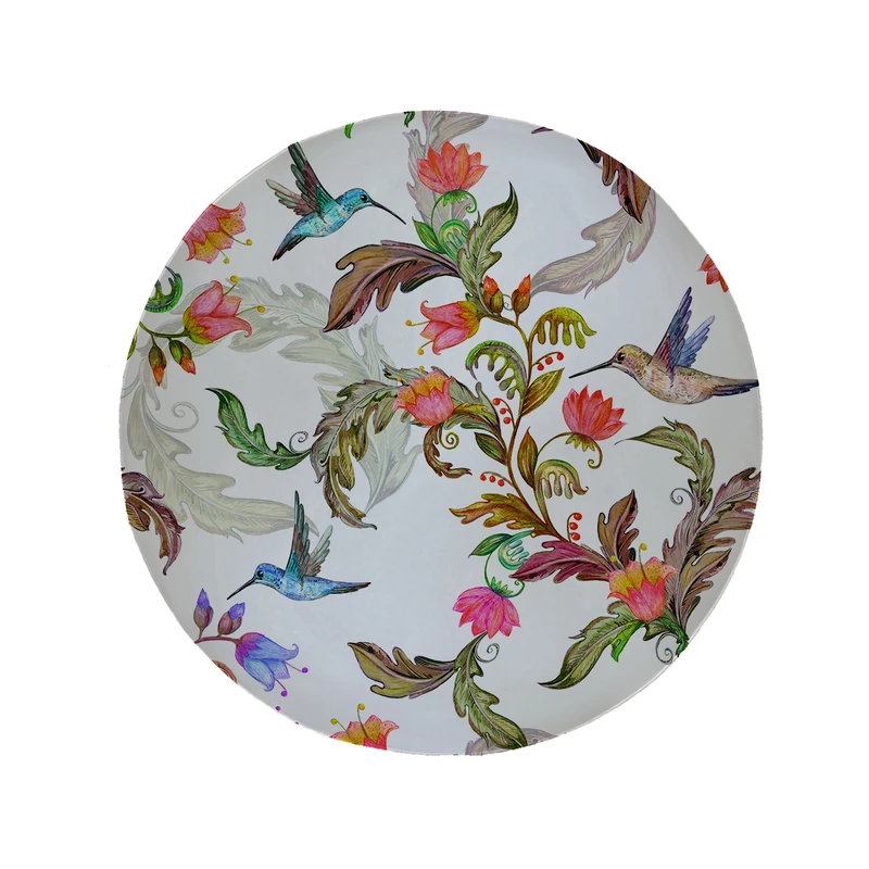 پادری مدل دایره طرح گل کد 5894 سایز 90 × 90 سانتی متر