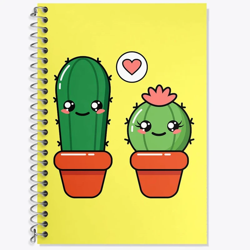 دفتر لغت 50 برگ خندالو مدل کاکتوس کد 25498