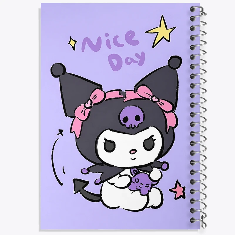 دفتر نقاشی 50 برگ خندالو طرح کرومی (Kuromi) کد N4192