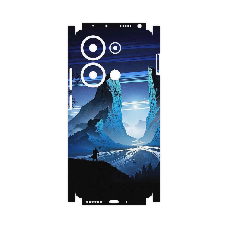 برچسب پوششی ماهوت مدل Blue Mountains Digital Art-FullSkin مناسب برای گوشی موبایل شیائومی Redmi Note 13 Pro 4G