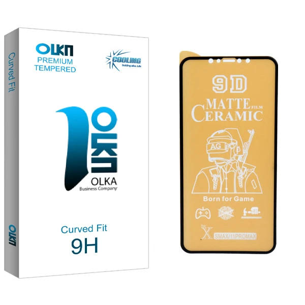 محافظ صفحه نمایش سرامیکی مات کولینگ مدل Olka مناسب برای گوشی موبایل اپل iphone 11 Pro Max/ XS Max