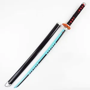 ست شمشیر بازی مدل شمشیر چوبی 1 متری مدل تانجیرو کامادو Tanjiro Kamado طرح شیطان کش Demon Slayer