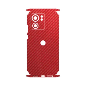 MAHOOT Red-Fiber-FullSkin Cover Sticker for Motorola Edge 40
