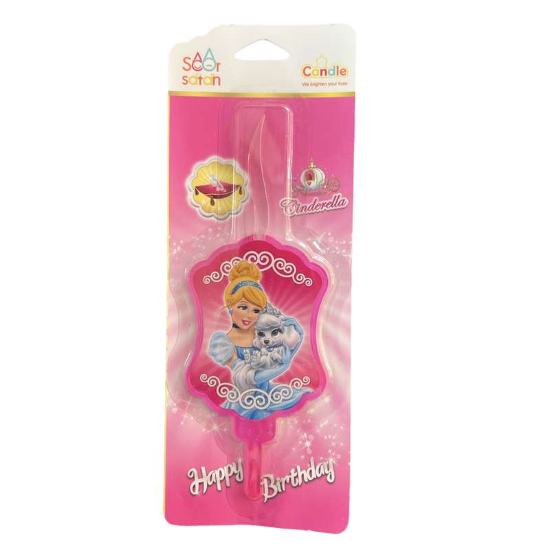 شمع تولد سورساتان مدل سیندرلا کد 7119