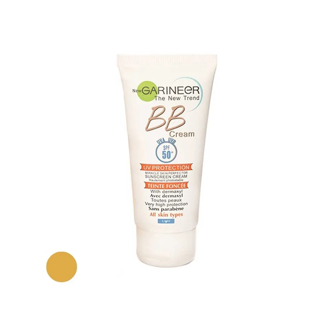 کرم ضدآفتاب رنگی BB گارنیه مدل SPF50 مناسب انواع پوست، حجم 50 میلی‌لیتر