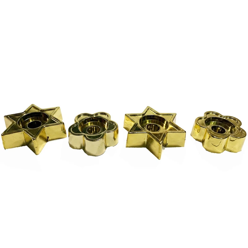 جاشمعی مدل ستاره و گل مناسب برای شمع وارمر و مدادی مجموعه 4 عددی