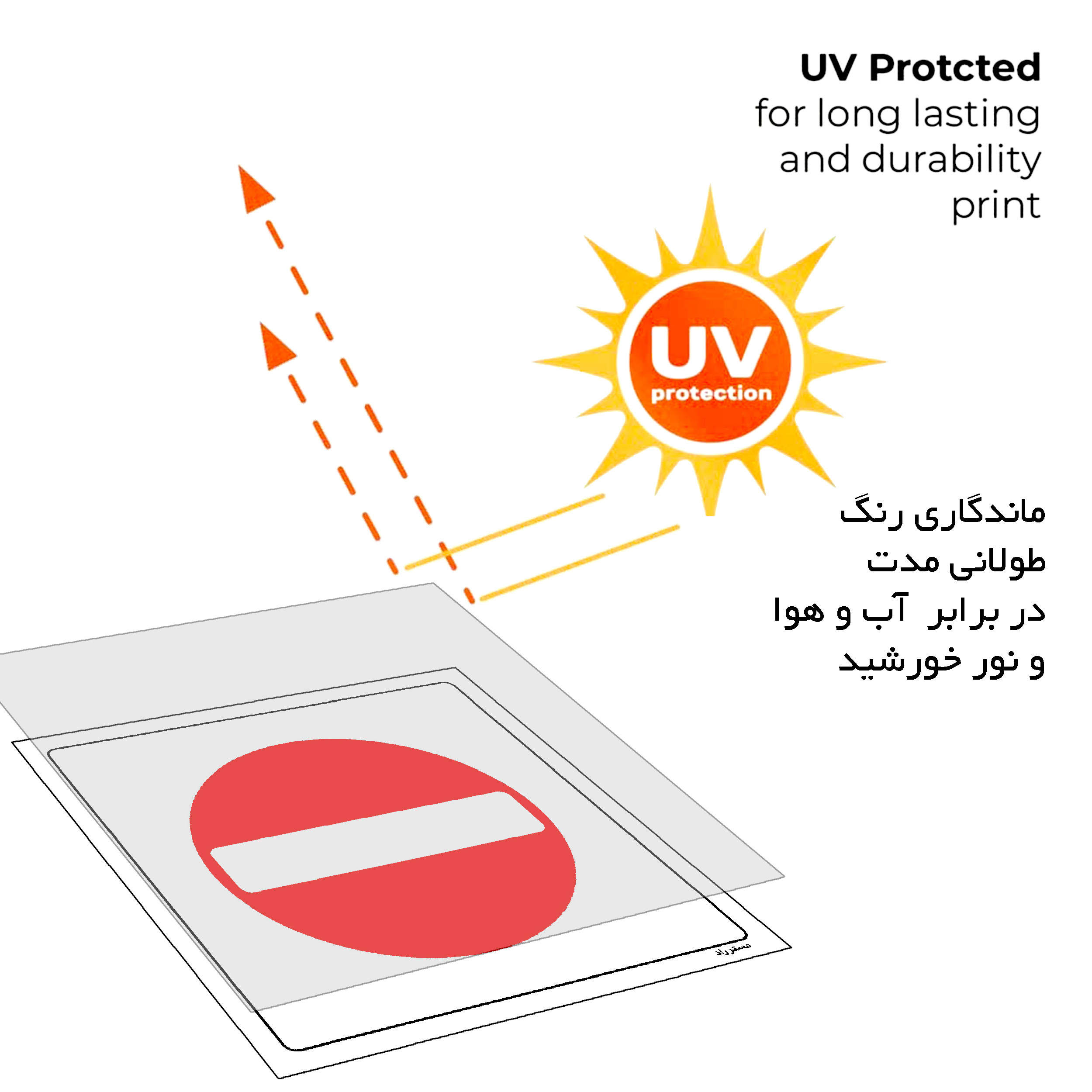 برچسب ایمنی مستر راد طرح ورود بدون هماهنگی ممنوع مدل HSE-OSHA-736