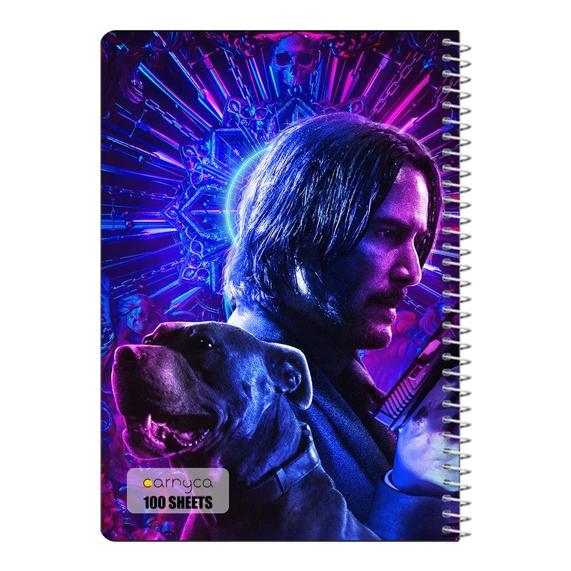 دفتر مشق 100 برگ سیمی کارنیکا طرح جان ویک John Wick کد 15515