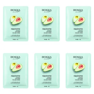 ماسک صورت بی آکوا مدل آوواکادو مناسب برای انواع پوست وزن 25 گرم بسته 6 عددی