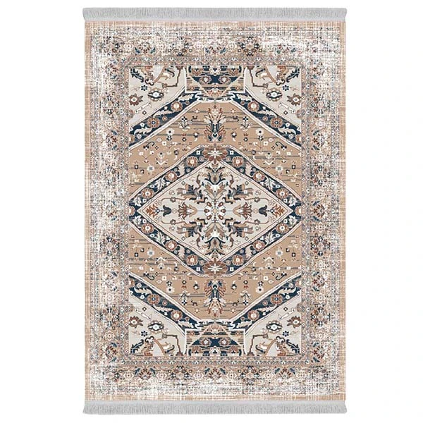 فرش پارچه‌ای دفه مدل فرشینه طرح مدرن کد 637