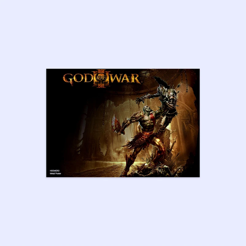 پوستر هومرو مدل فلزی طرح God of War کد PS506