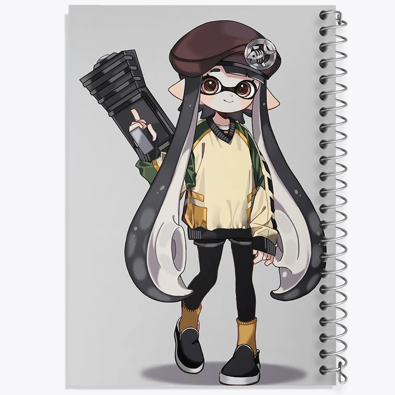 دفتر نت موسیقی 50 برگ خندالو مدل بازی اسپلاتون (Splatoon) کد 33313