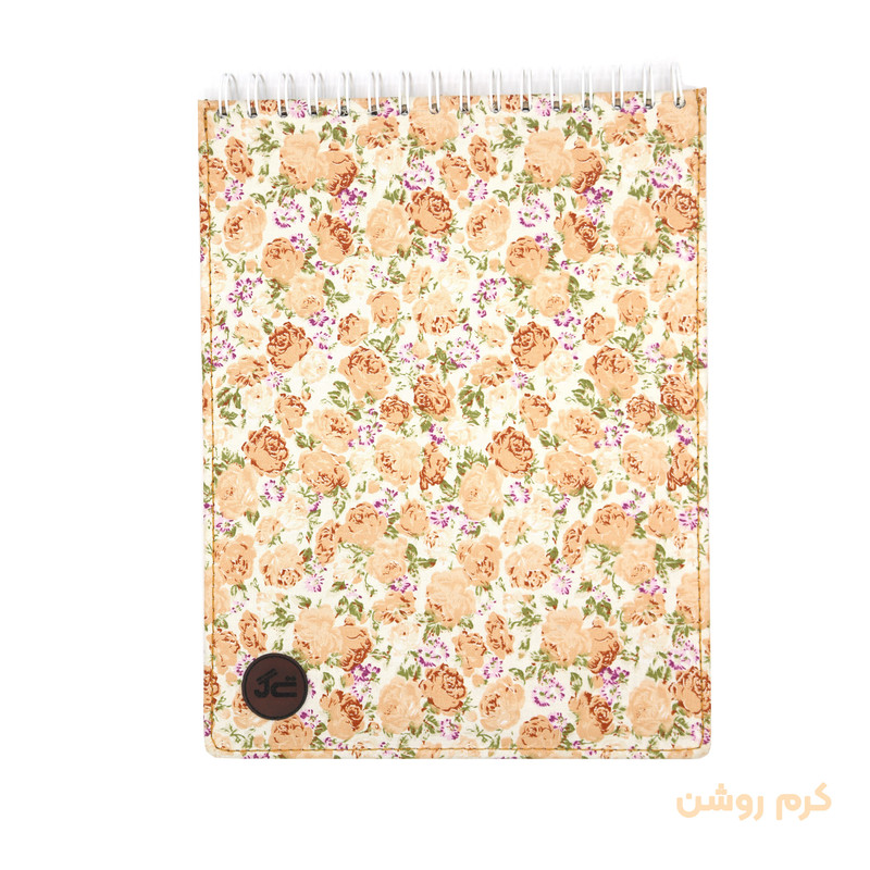 دفتر طراحی 80 برگ مدل کرافت طرح گل گلی