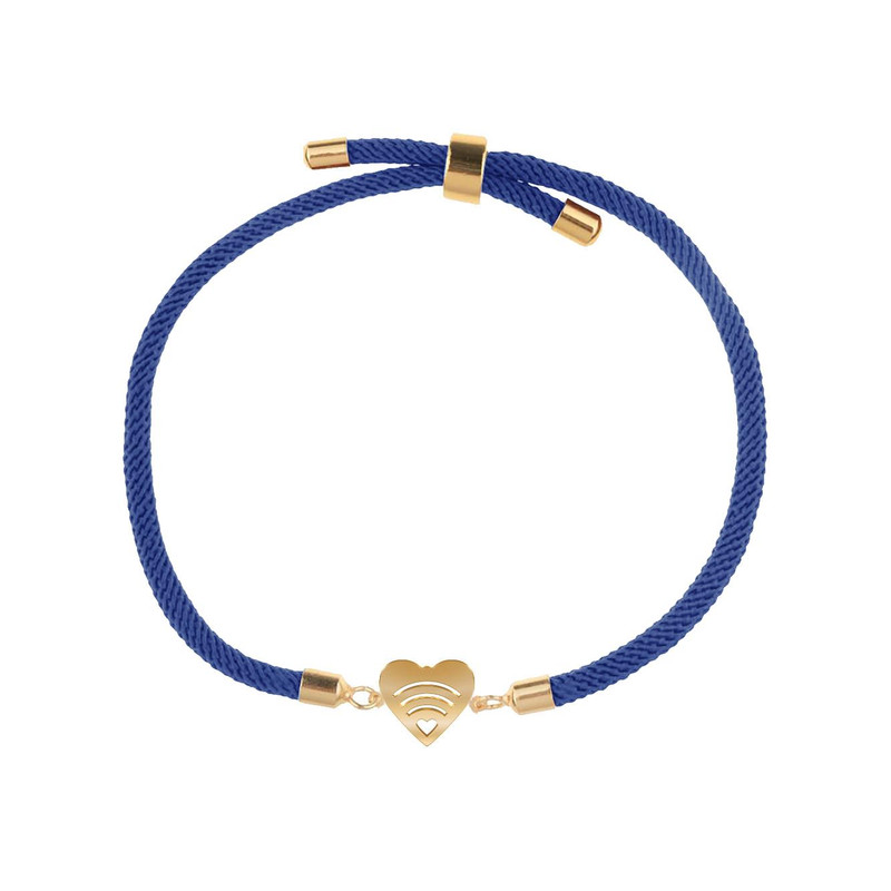 دستبند طلا 18 عیار زنانه مدوپد مدل قلب کد D13-10457