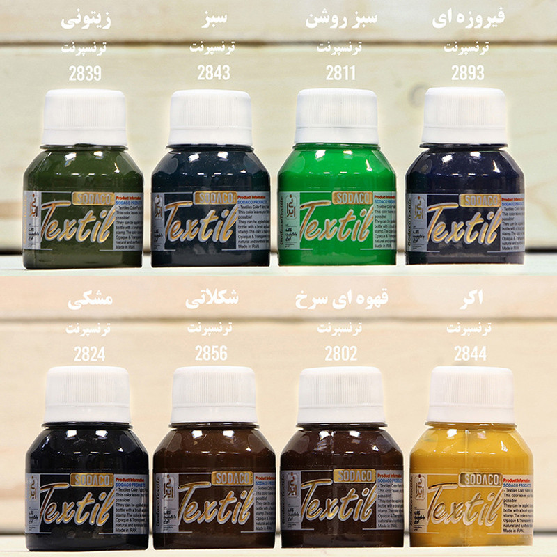 رنگ پارچه سوداکو مدل TRANSPARENT حجم 55 میلی لیتر رنگ پارچه سوداکو مدل TRANSPARENT حجم 55 میلی لیتر