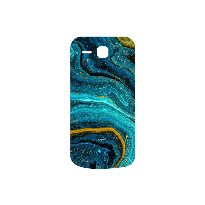 برچسب پوششی ماهوت مدل Turquoise marblewith golden streaks مناسب برای گوشی موبایل هوآوی Ascend Y600