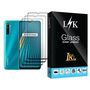 LKG LK Glass MIX003 Screen Protector For Realme 5i Pack Of 3