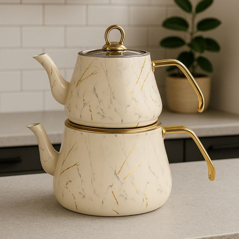 ست کتری و قوری مدل So-7201  گنجایش کتری 2.5 لیتر گنجایش قوری 1.5 لیتر