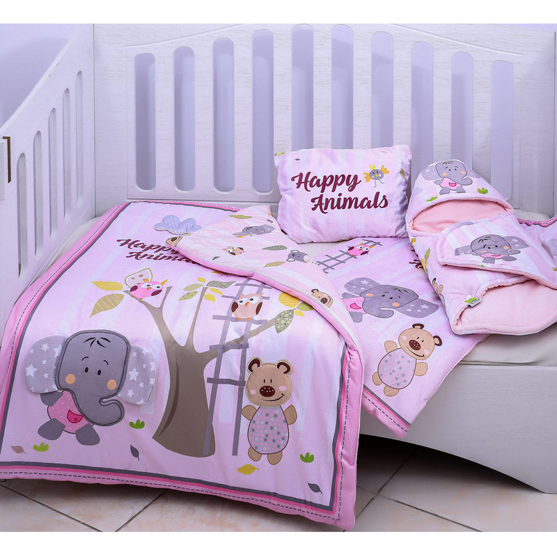 سرویس خواب نی نی بان طرح سرزمین دوستی مجموعه 4 عددی