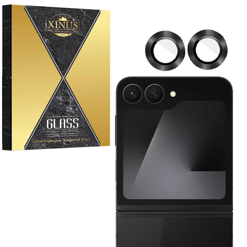 محافظ لنز دوربین ژینوس مدل XRING مناسب برای گوشی موبایل سامسونگ Galaxy Z Flip6