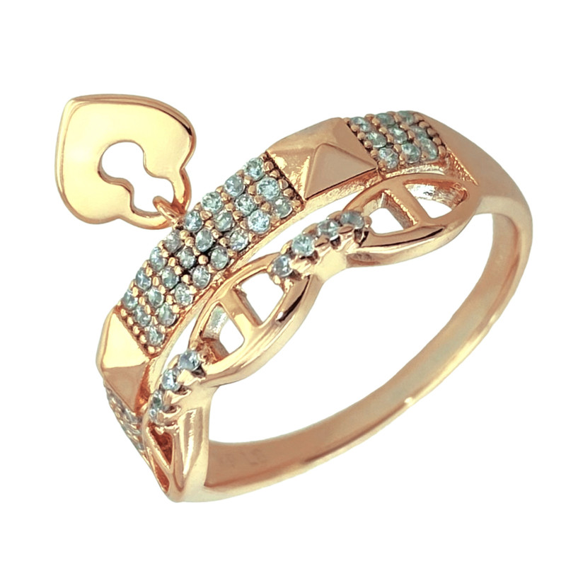 انگشتر زنانه ژوپینگ مدل قلب کد R4234