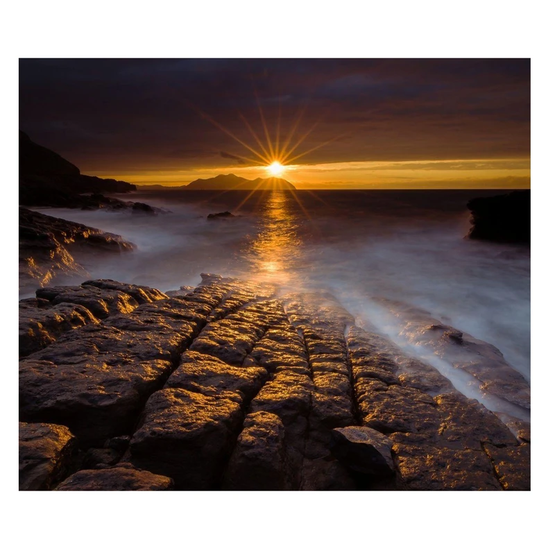 تابلو شاسی مدل غروب در مه 