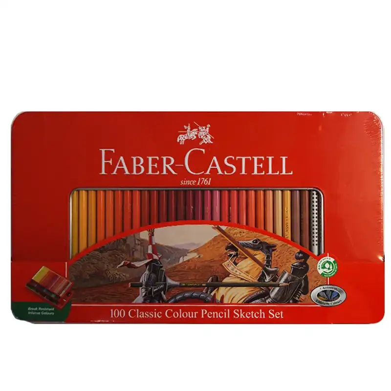 مداد رنگی 100 رنگ فابر کاستل مدل classic