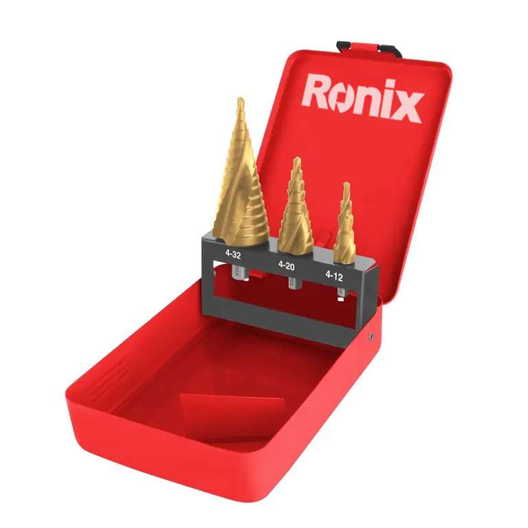 مته مخروطی مارپیچ رونیکس مدل RH-5903 مجموعه سه عددی مته مخروطی مارپیچ رونیکس مدل RH-5903 مجموعه سه عددی