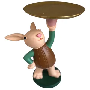 مجسمه مدل خرگوش سيني بدست