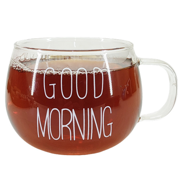 لیوان مدل پیرکس تپل Good Morning