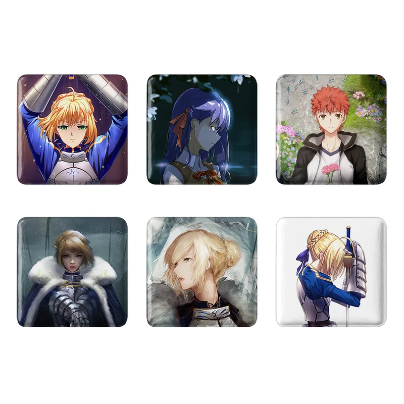 مگنت خندالو طرح انیمه فیت استی نایت Fate Stay Night کد 1399A مجموعه 6 عددی
