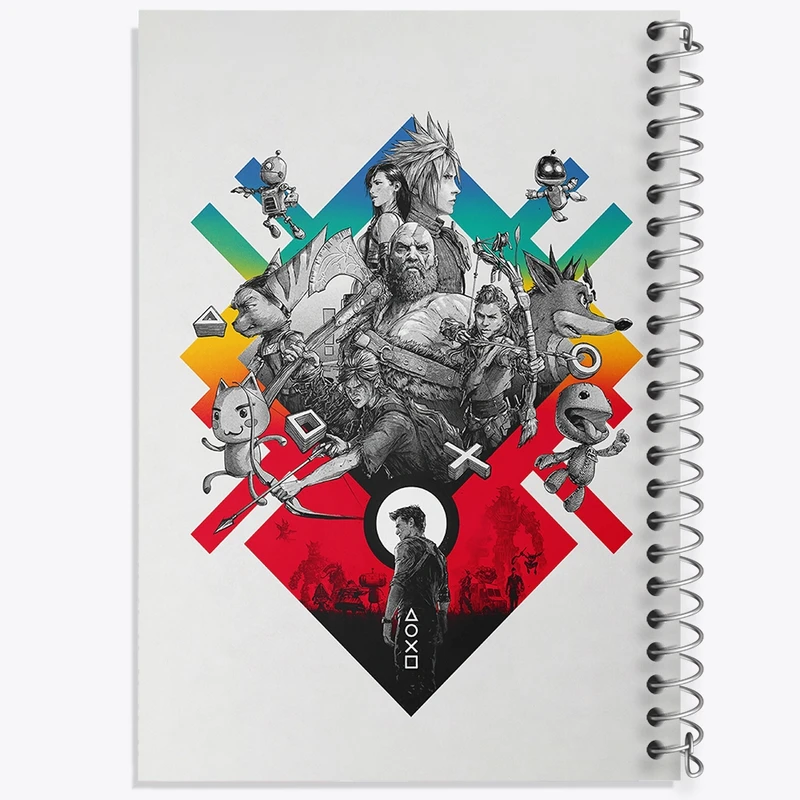 دفتر نقاشی 50 برگ خندالو طرح خدای جنگ کد F2438