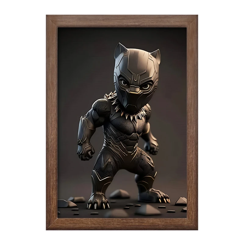 تابلو خندالو طرح بلک پانتر مارول (Marvel) کد F4388