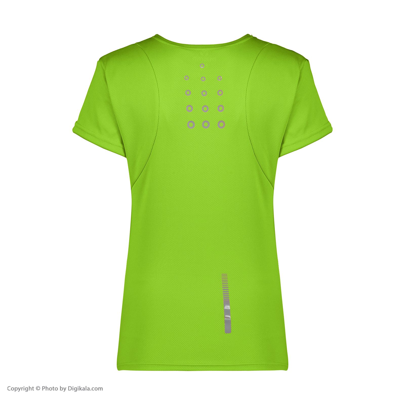 تی شرت ورزشی زنانه مکرون مدل کیمبرلی رنگ فسفری -  - 4
