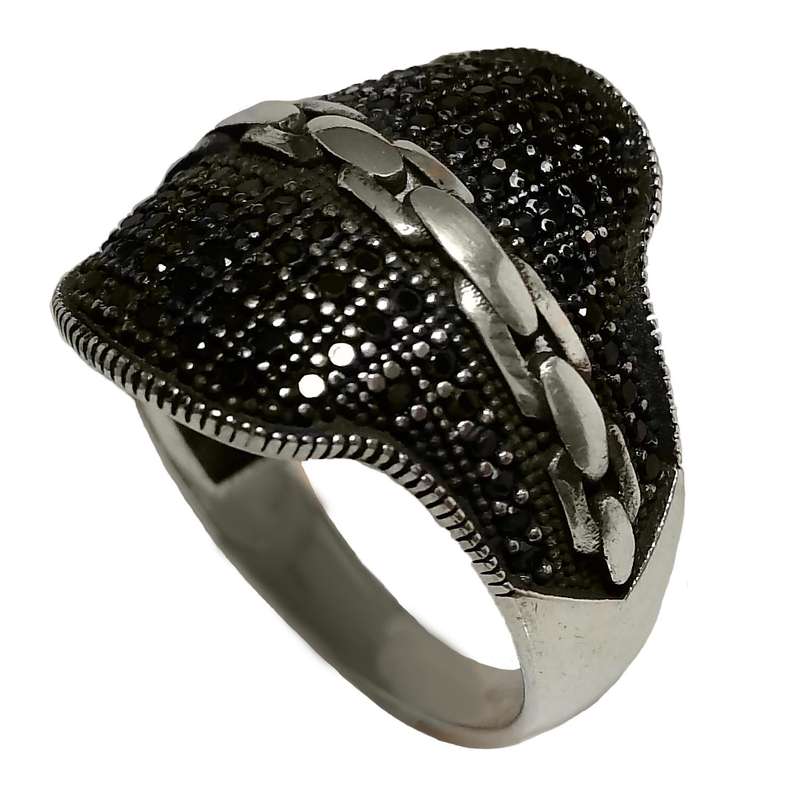 انگشتر نقره مردانه مدل اسپرت MS9019