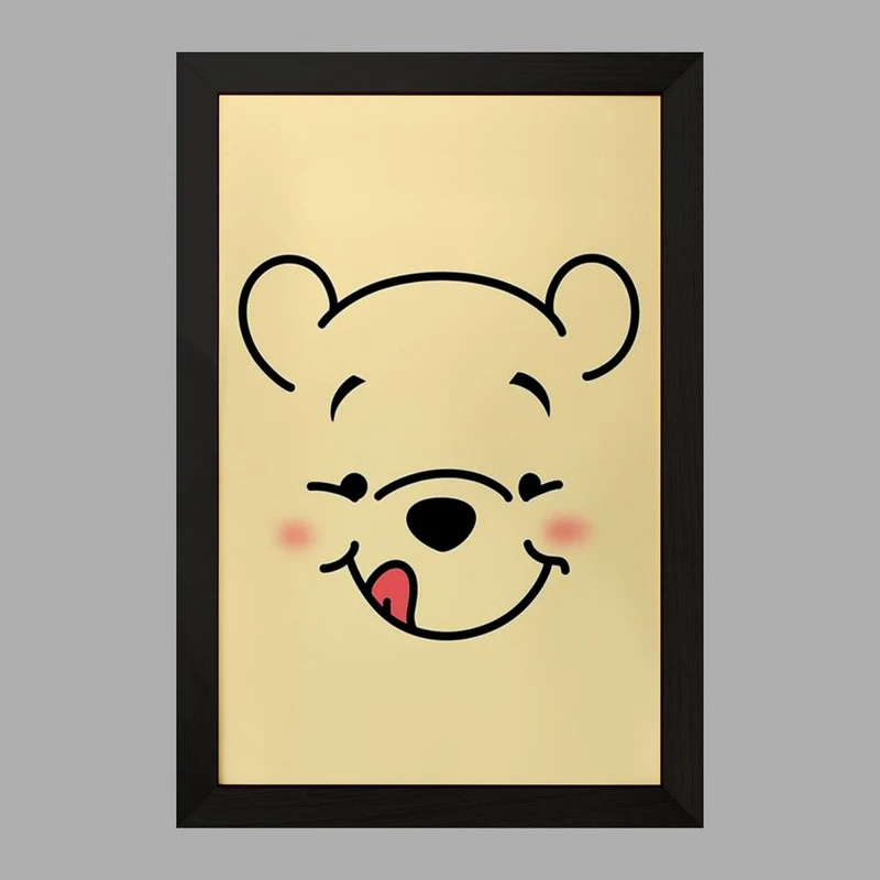 تابلو خندالو مدل خرس پو Winnie The Pooh  کد 1591