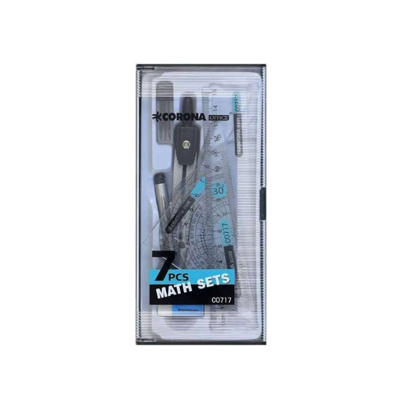 ست پرگار کرونا مدل CO717-OFFICE مجموعه 7 عددی