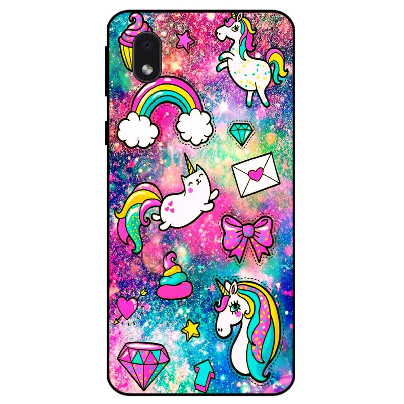 کاور مگافون طرح تک شاخ مدل 8155 مناسب برای گوشی موبایل سامسونگ Galaxy A01 Core / M01 Core          