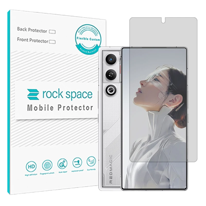 محافظ صفحه نمایش شفاف راک اسپیس مدل هیدروژلی مناسب برای گوشی موبایل زد تی ای nubia RedMagic 11 Air