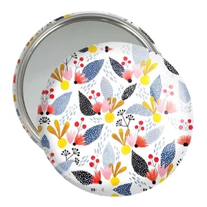 آینه جیبی خندالو مدل گل  کد 5455