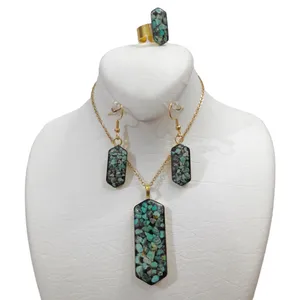 ست زنانه مدل شش ضلعی فیروزه