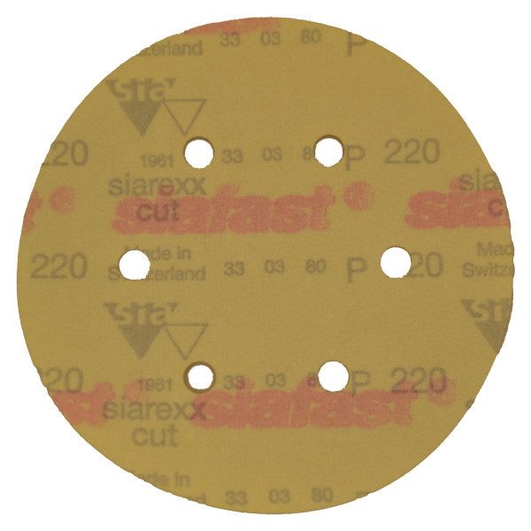 سنباده پشت کرکی سیا مدل 150 میلیمتر P.220 کد 1961 پک 10 عددی